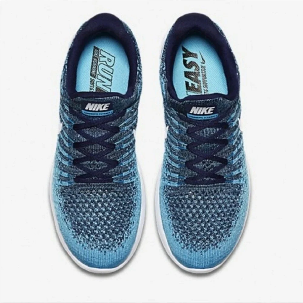 NIKE LUNAREPIC LOW FLYKNIT 2 RUNNING SHOES Sneakers Lunarlon Binary Blue